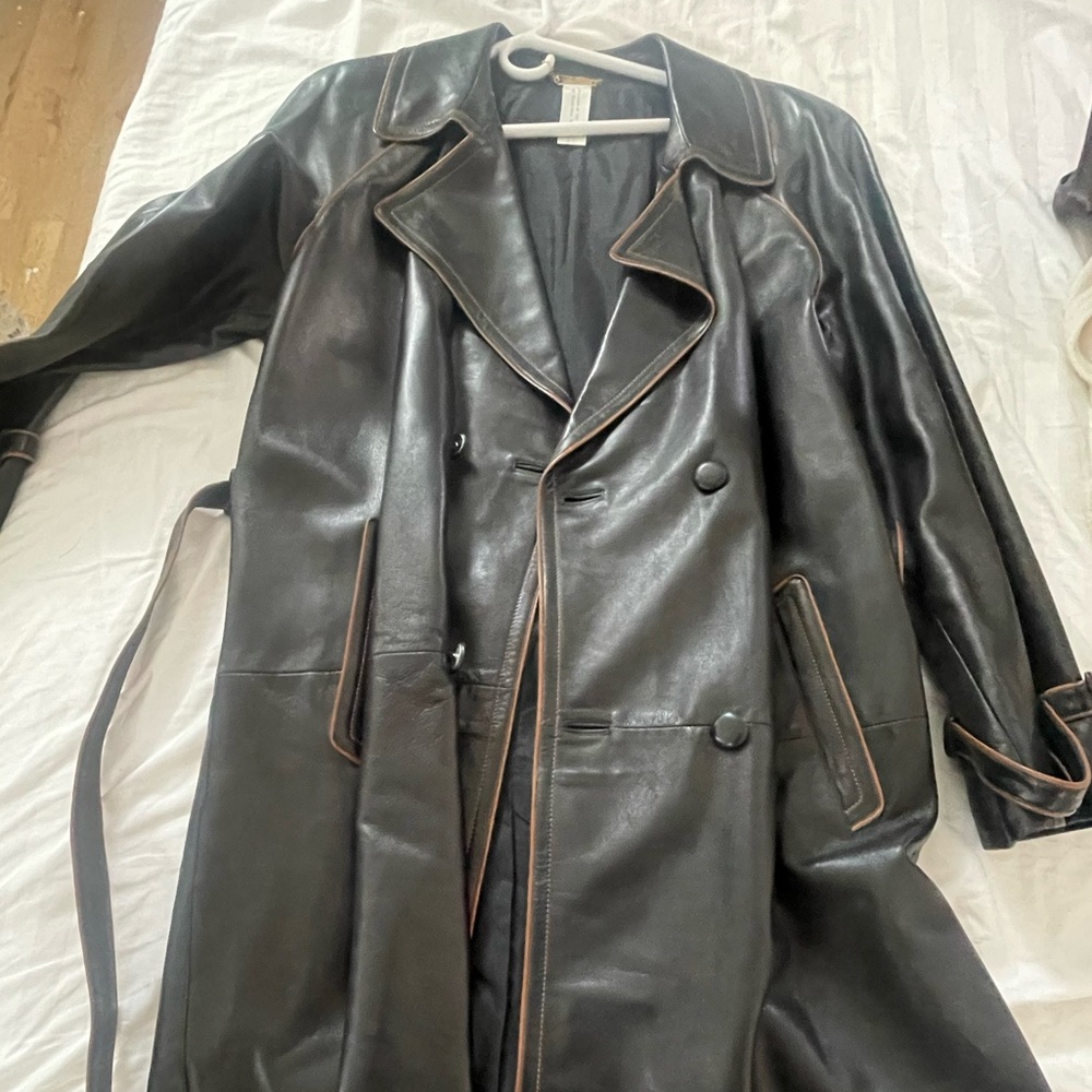 Hettabretz genuine leather coat